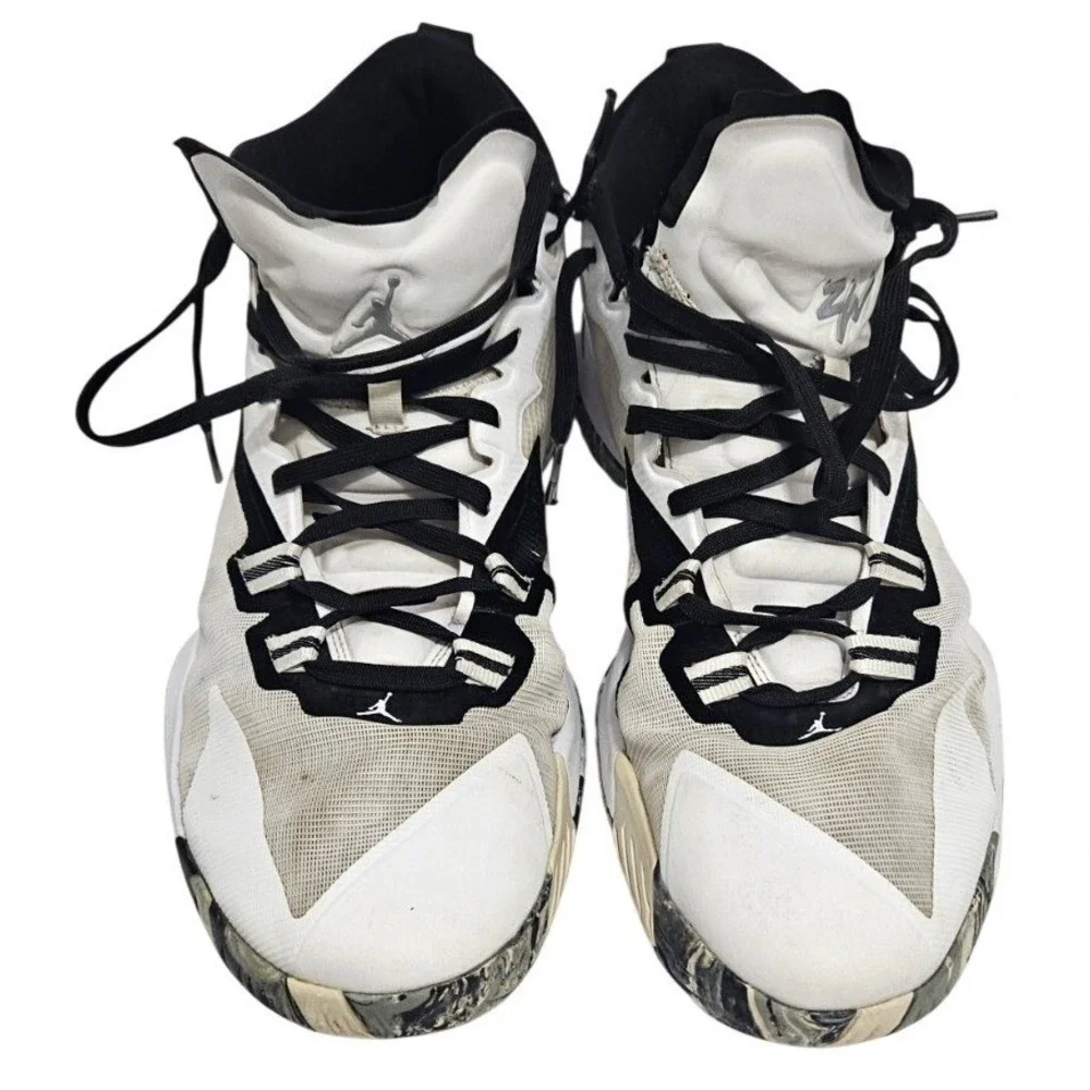 Jordan Zion 1 Gen Zion White Black‎ Basketball Shoes DC4208-101 Mens Size 15